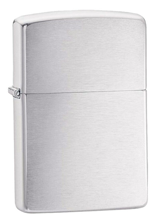 Zippo ジッポー 定番 Brushed Chrome ブラッシュドクローム No.200 zippo ジッポ ライター オプション購入で名入れ可…