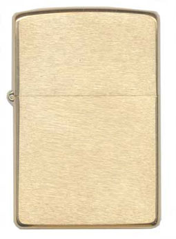 Zippo ジッポー 定番 Brushed Solid Brass ブラッシュドソリッドブラス No.204 刻印無し zippo ジッポ ライター オプション購入で名入れ可 メール便可