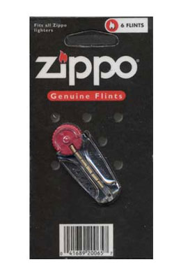 Zippo ジッポー 消耗品 フリント 発火石 6個入 メール便可 1
