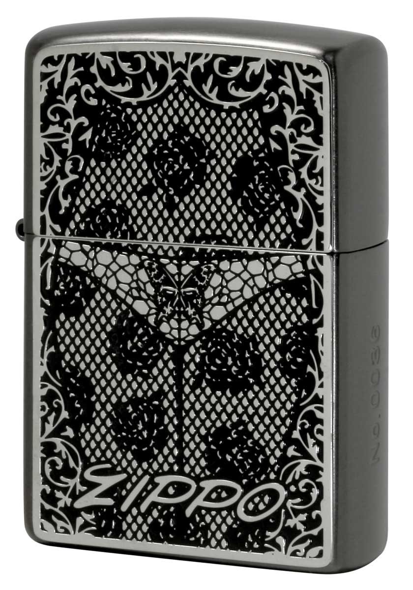 Zippo ジッポー セクシー 動植物系 W Sexy Black Metal Neo Black BM S zippo ジッポ ライター オプション購入で名入れ可