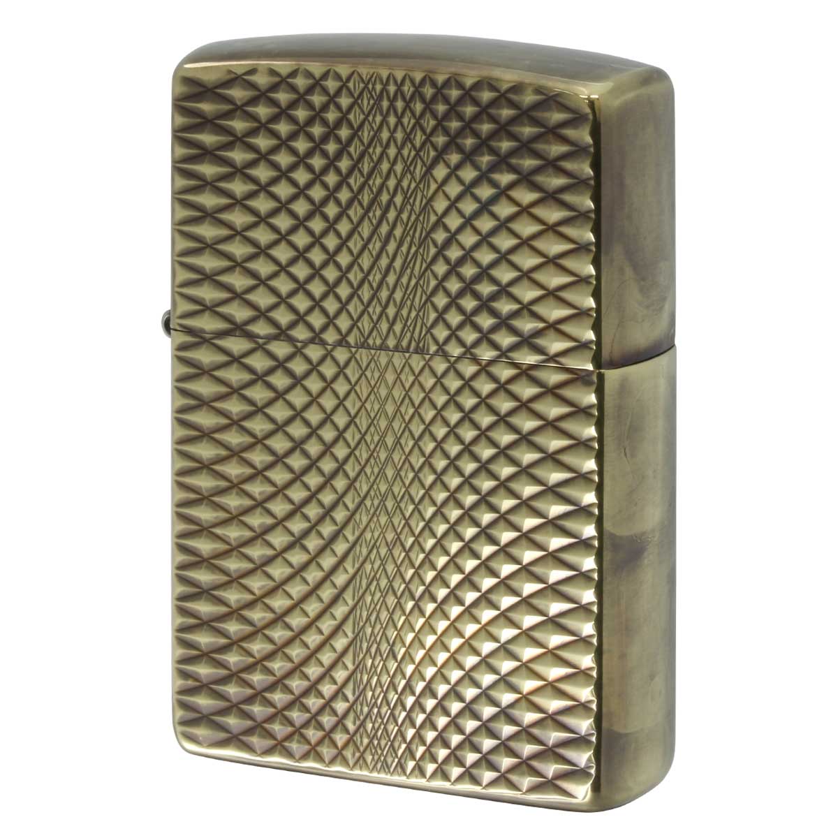 Zippo ジッポー アンティーク風 ユーズド ダイヤモンドカット 両面加工 A・DC A プレゼント 贈り物 男性 アンティーク風 オプション購入で名入れ可 メール便可