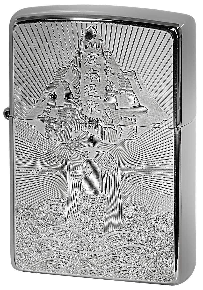 ジッポ Zippo ジッポー 和柄 アマビエ Metal Plate シルバー 2MP-アマビエ zippo ジッポ ライター オプション購入で名入れ可 メール便可