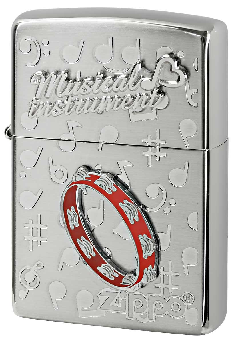 Zippo ジッポー Musical instrumet 楽器 WNS-タンバリン zippo ジッポ ライター オプション購入で名入れ可 メール便可