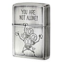 ジッポ Zippo ジッポー SKULL(ドクロ系)FUNNY SKULL 2UDS-ALONE zippo ジッポ ライター オプション購入で名入れ可 メール便可