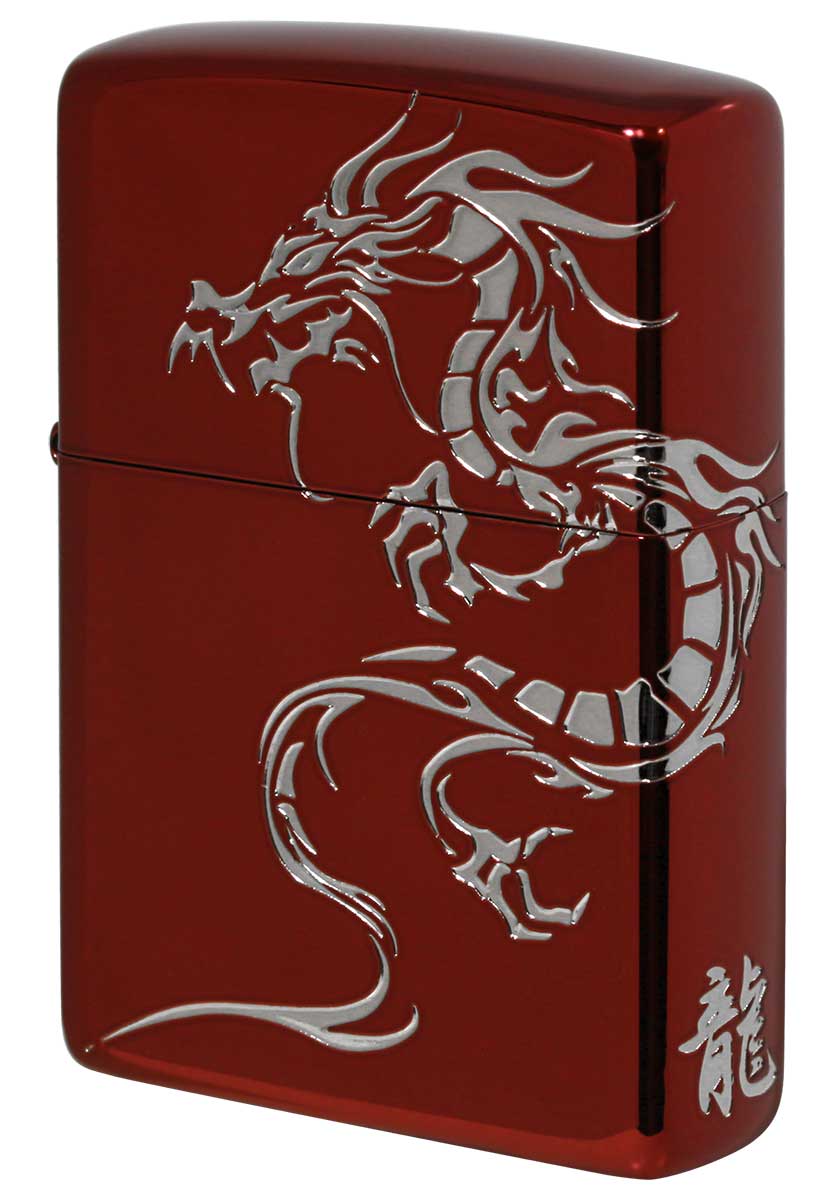 Zippo ジッポー Tiger & Dragon 2REDS-DR zippo ジッポ ライター オプション購入で名入れ可