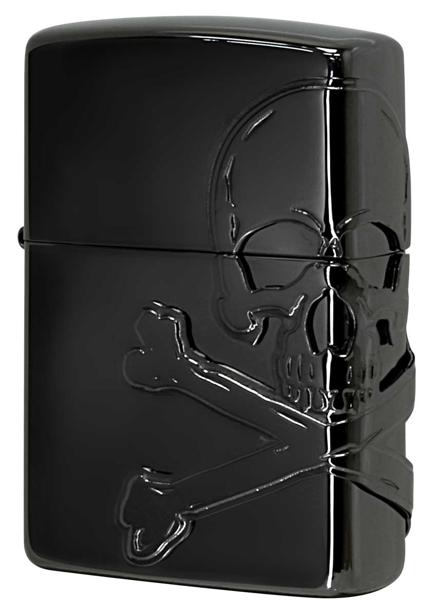 Zippo ジッポー SKULL(ドクロ系)SKULL Metal Black Nickel スカルメタル ブラックニッケル 2BN-SKULL zippo ジッポ ライター オプション購入で名入れ可