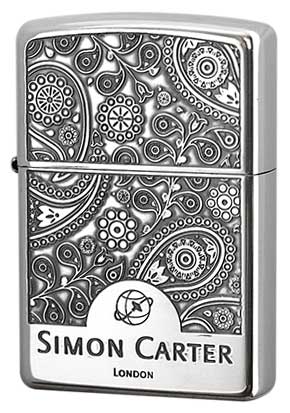 Zippo ジッポー 企業柄 Simon Carter SCP-018 zippo ジッポ ライター オプション購入で名入れ可 メール便可