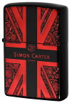 Zippo ジッポー 企業柄 SIMON CARTER サイモン・カーター ユニオンジャックPB-IR ZP SCP-040 zippo ジッポ ライター オプション購入で名入れ可