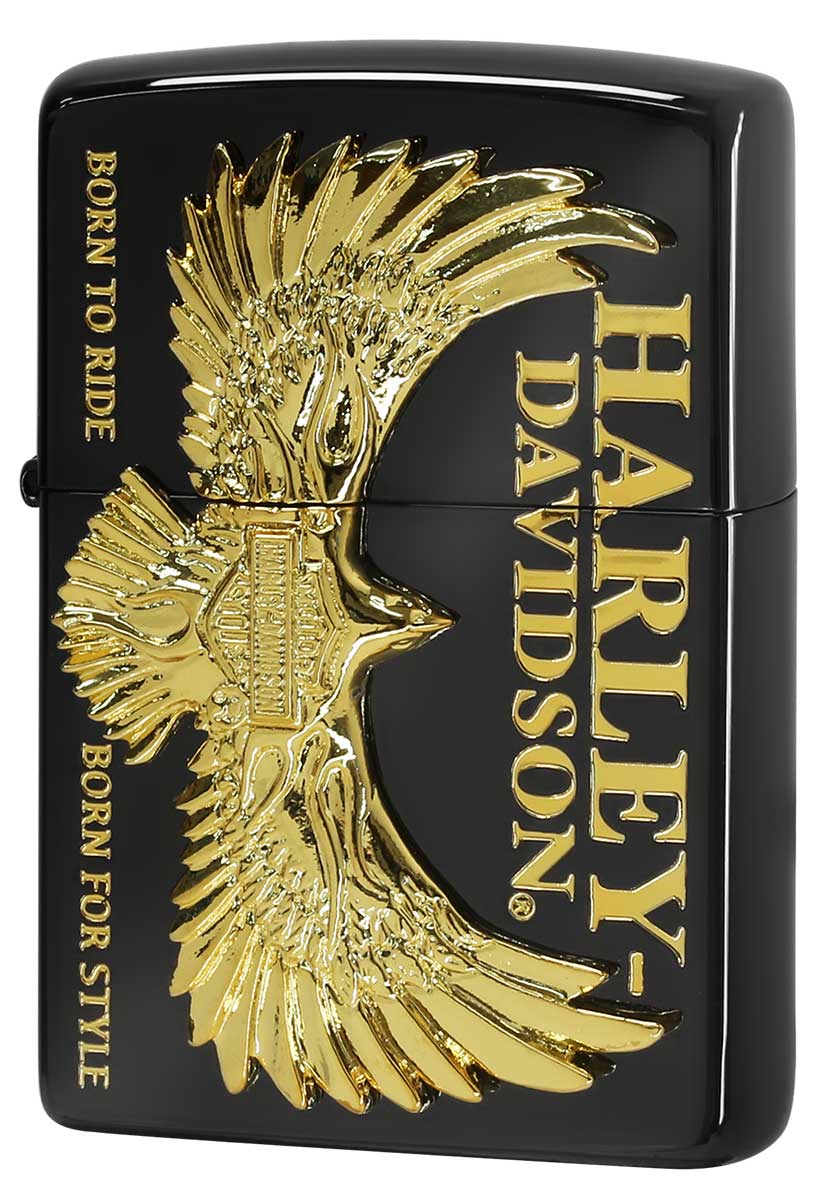 Zippo ジッポー バイク 車 Harley Davidson Flying Eagle ハーレーダビッドソン フライングイーグル HDP-78 zippo ジッポ ライター オプション購入で名入れ可