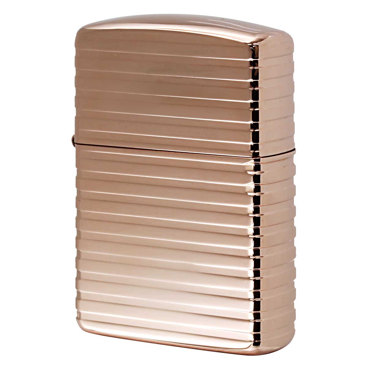 Zippo ジッポー ARMOR アーマー ホリゾンタルストライプ Horizontal Stripe ピンクゴールド PG プレゼ..