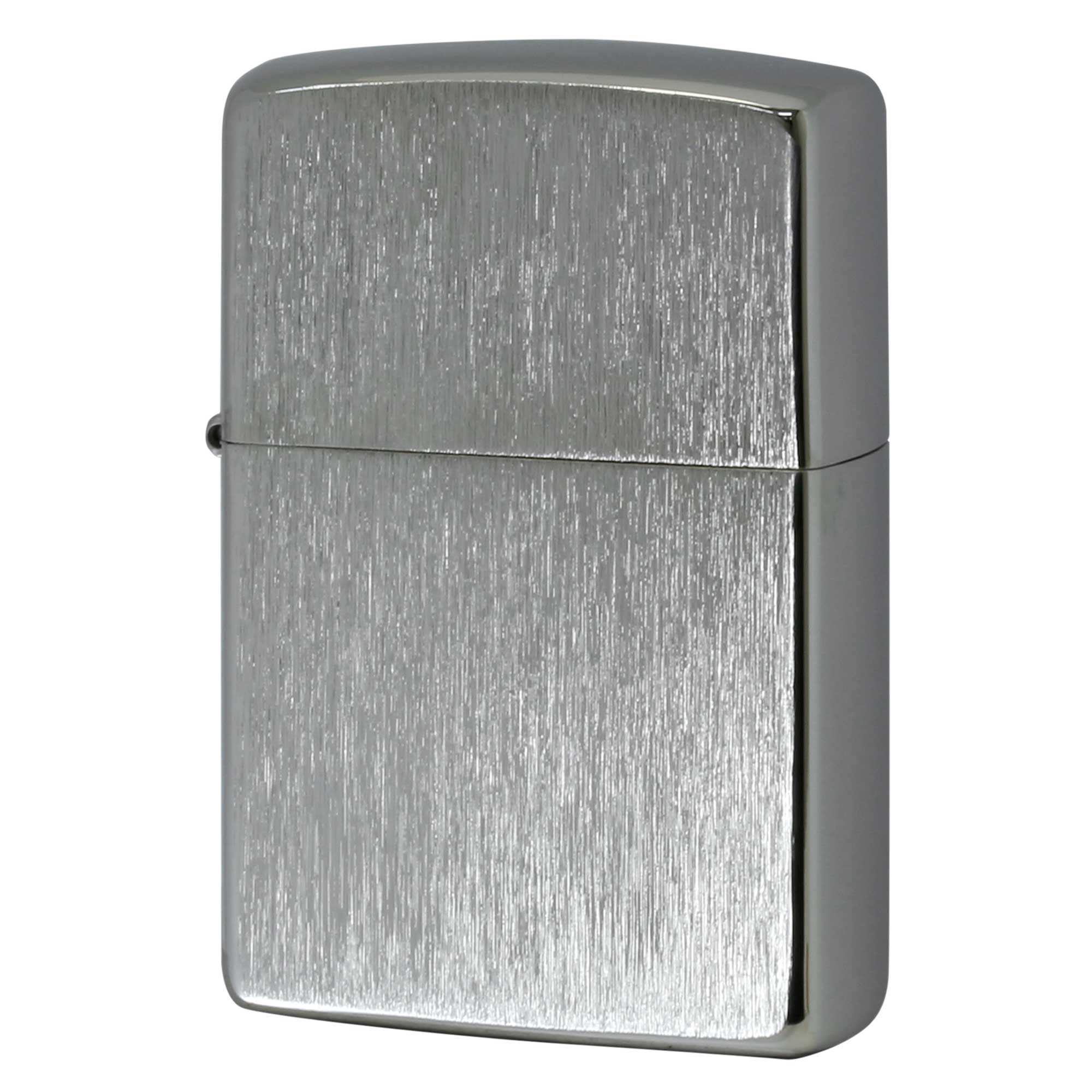 絶版/ヴィンテージ Zippo ジッポー 【中古】 2021年製造VERTICAL BRUSHED LINE PLATINUM 2PT-VER