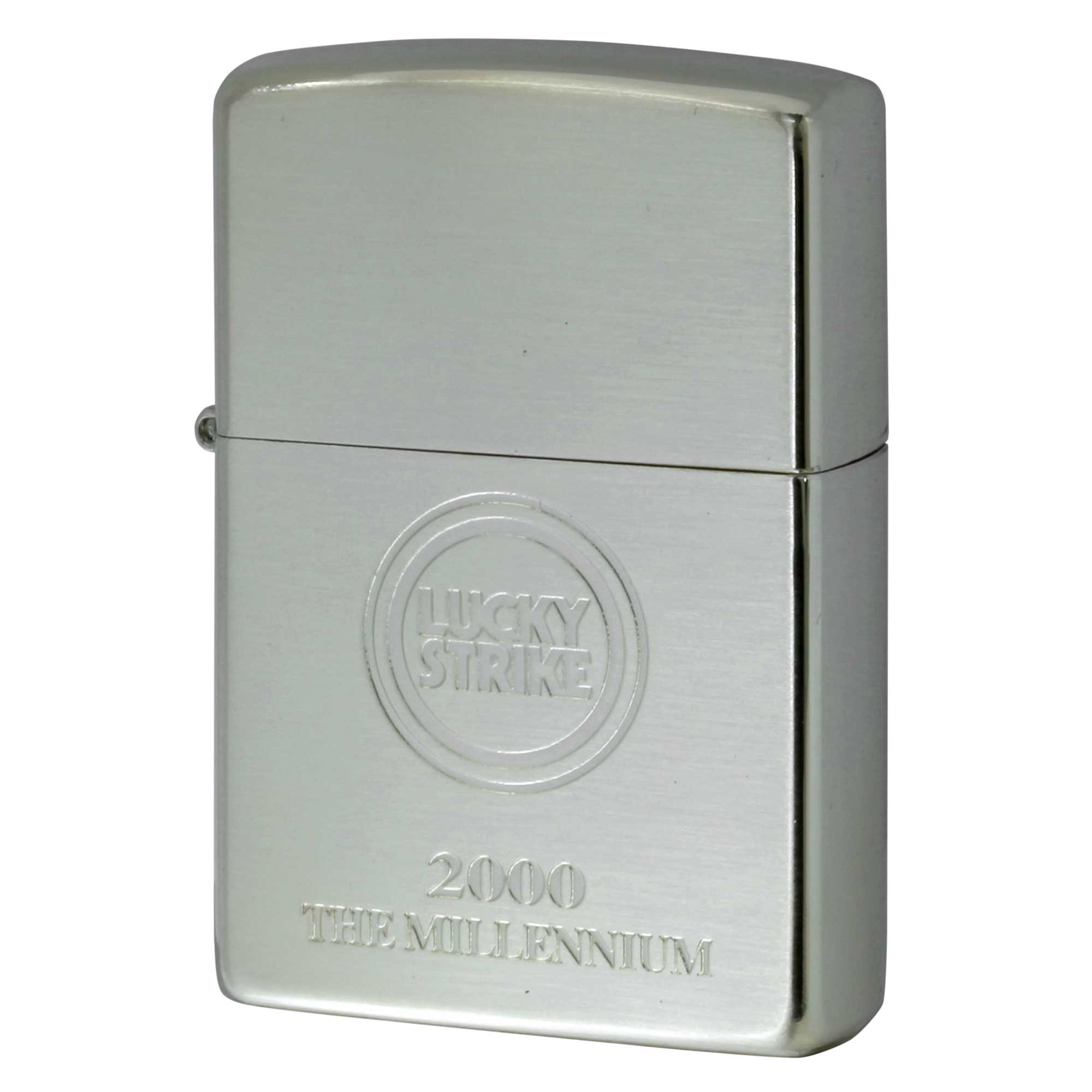 絶版/ヴィンテージ Zippo ジッポー 【中古】 1999年製造LUCKY STRIKE 2000 THE MILLENNIUM ラッキーストライク オイルタンク付き