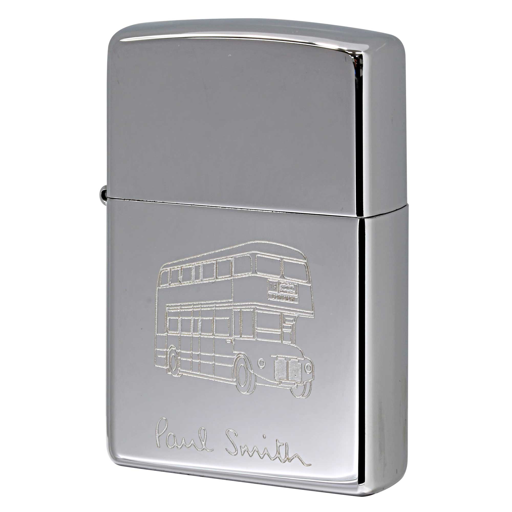 絶版/ヴィンテージ Zippo ジッポー 【中古】 2002年製造ZIPPO Paul Smith 2階建てバス