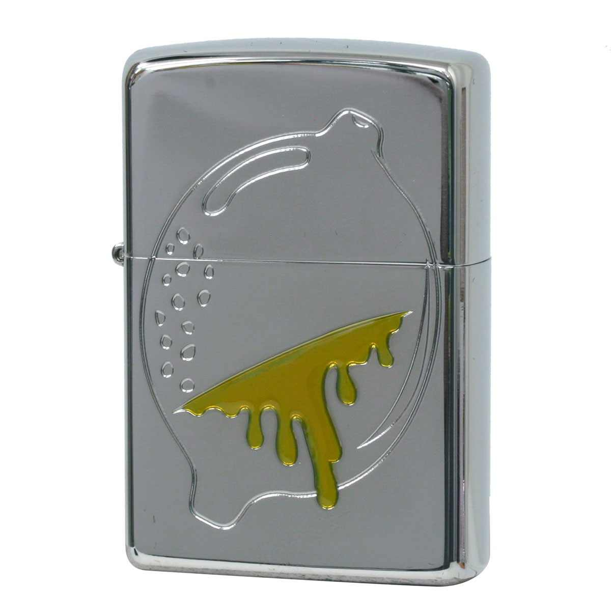 絶版/ヴィンテージ Zippo ジッポー 【中古】 2008年製造フルーツ 銀メッキ エポキシ樹脂 レモン