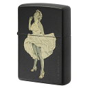 絶版/ヴィンテージ Zippo ジッポー 【中古】 2001年製造マリリン・モンロー マットブラック