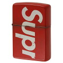 絶版/ヴィンテージ Zippo ジッポー 【中古】 2018年製造シュプリーム ロゴ supreme レッドマット