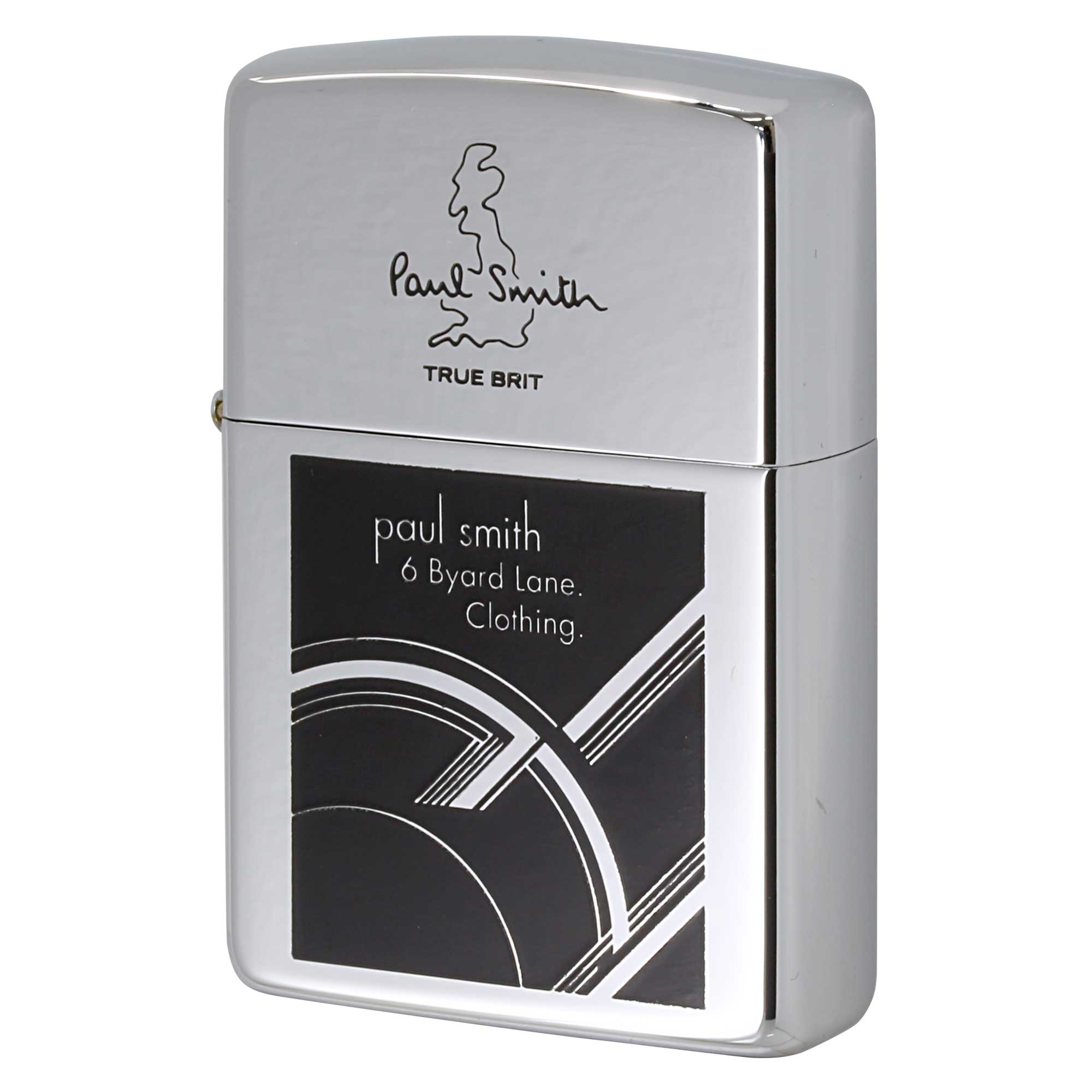 絶版/ヴィンテージ Zippo ジッポー 【中古】 1998年製造ZIPPO Paul Smith ポール・スミス TRUE BRIT 6 Byara lone. Clothira.