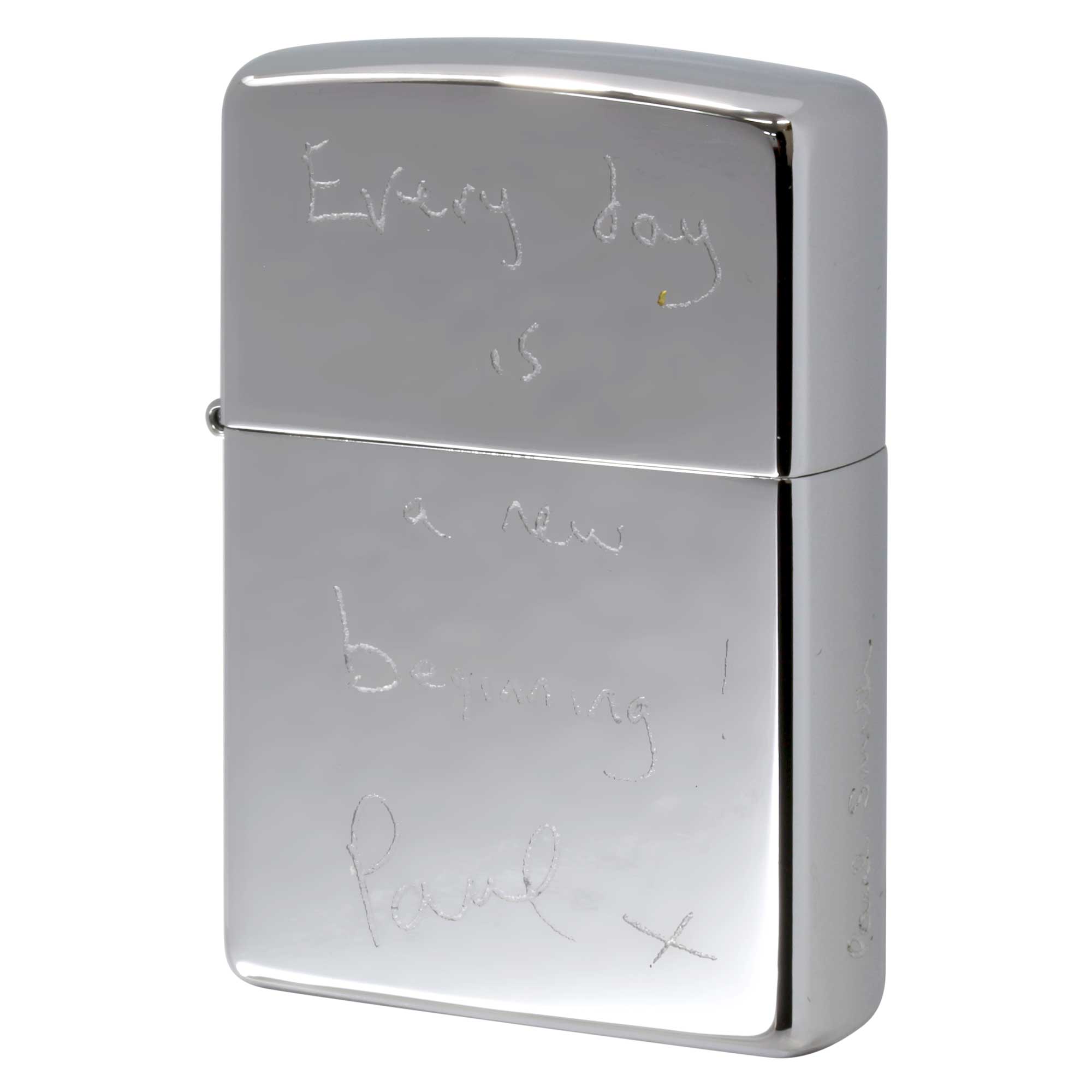 絶版/ヴィンテージ Zippo ジッポー 【中古】 2012年製造ZIPPO Paul Smith ポール・スミス Every day is a new beginning paul x