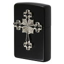 絶版/ヴィンテージ Zippo ジッポー 【中古】 2006年製造Gothic Cross ブラックマット 21156