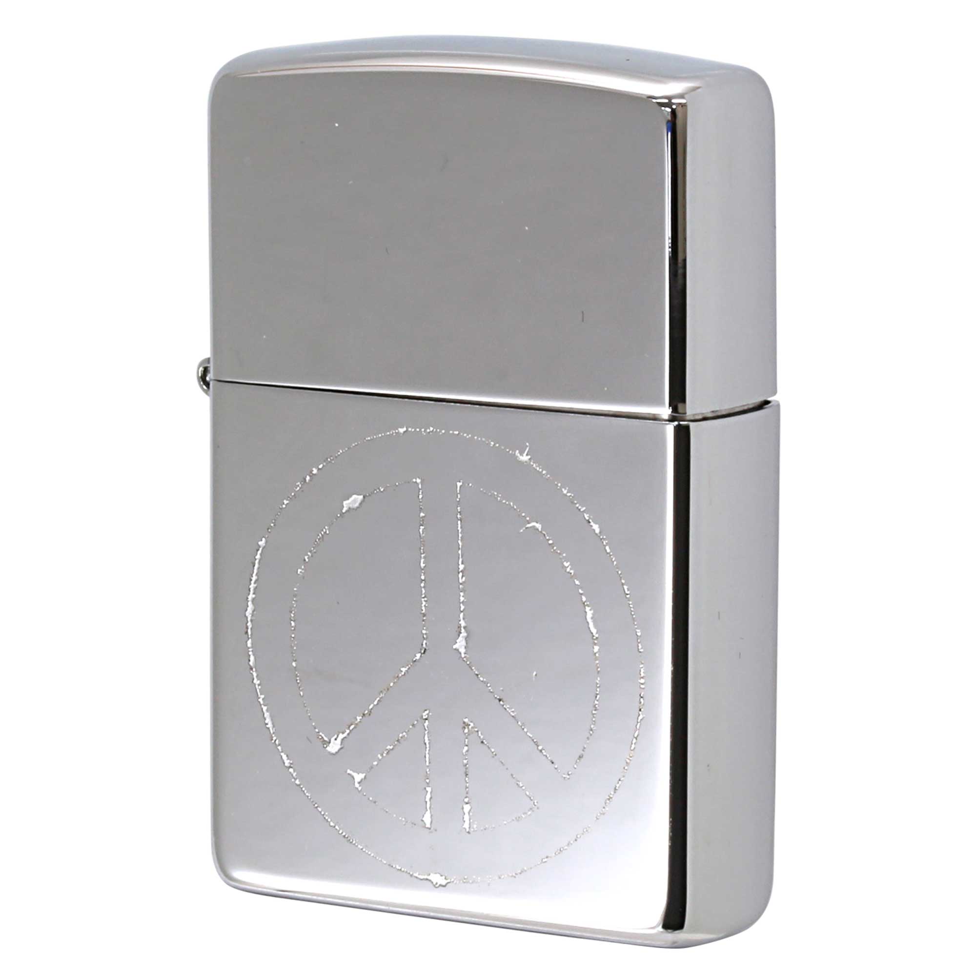 絶版/ヴィンテージ Zippo ジッポー 【中古】 2002年製造ZIPPO Paul Smith ポール・スミス 試作品 Peace symbol ピースマーク