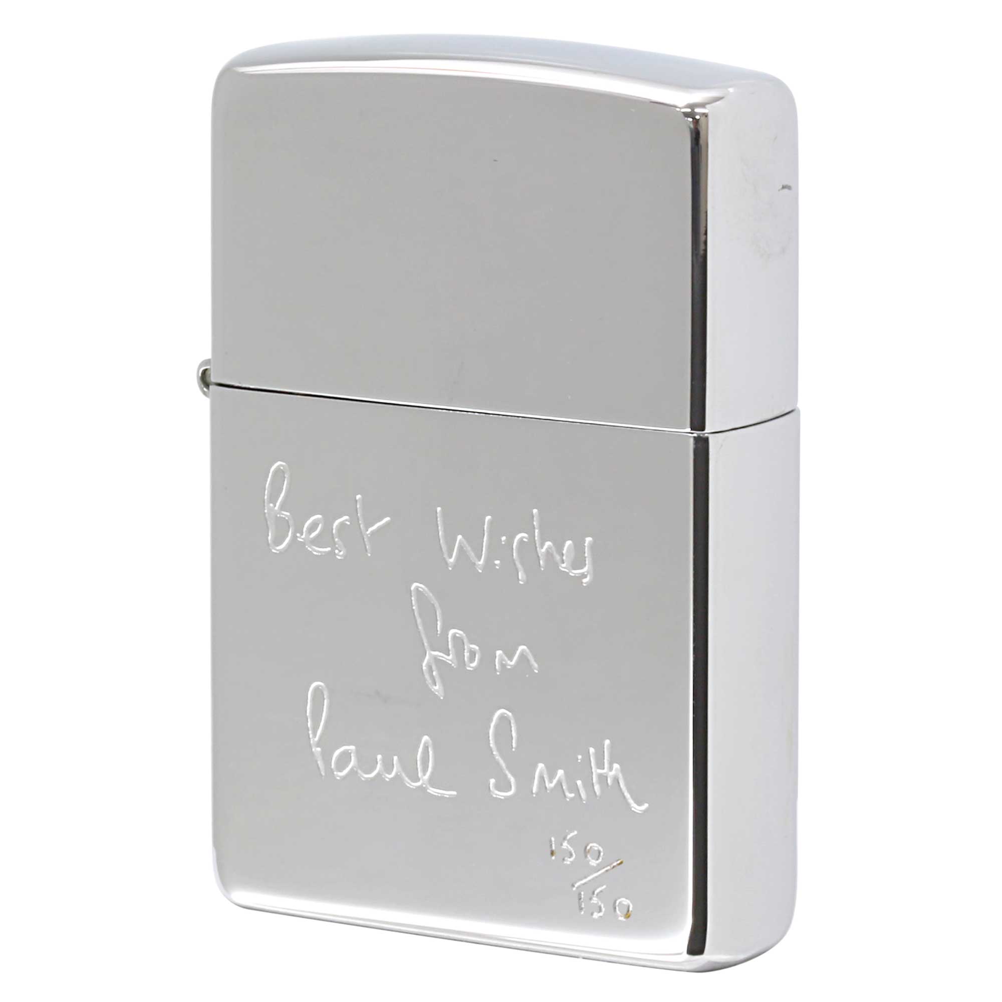 絶版/ヴィンテージ Zippo ジッポー 【中古】 2002年製造ZIPPO Paul Smith ポール・スミス Best W:shes ..
