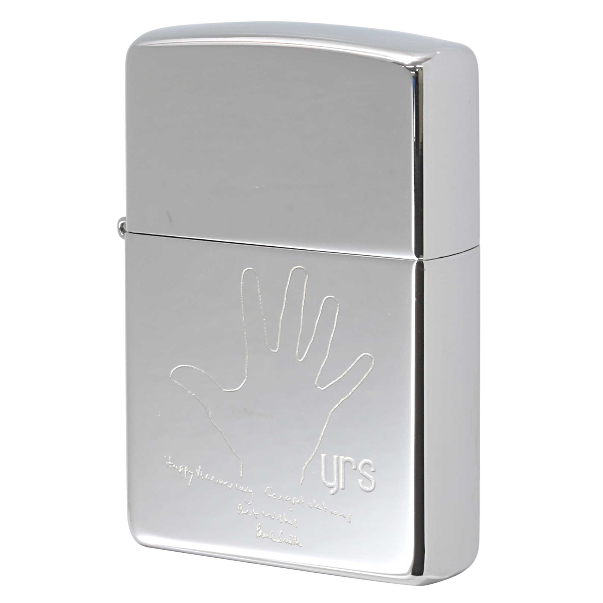 絶版/ヴィンテージ Zippo ジッポー 【中古】 2002年製造ZIPPO Paul Smith ポール・スミス 手 ハンド YRS