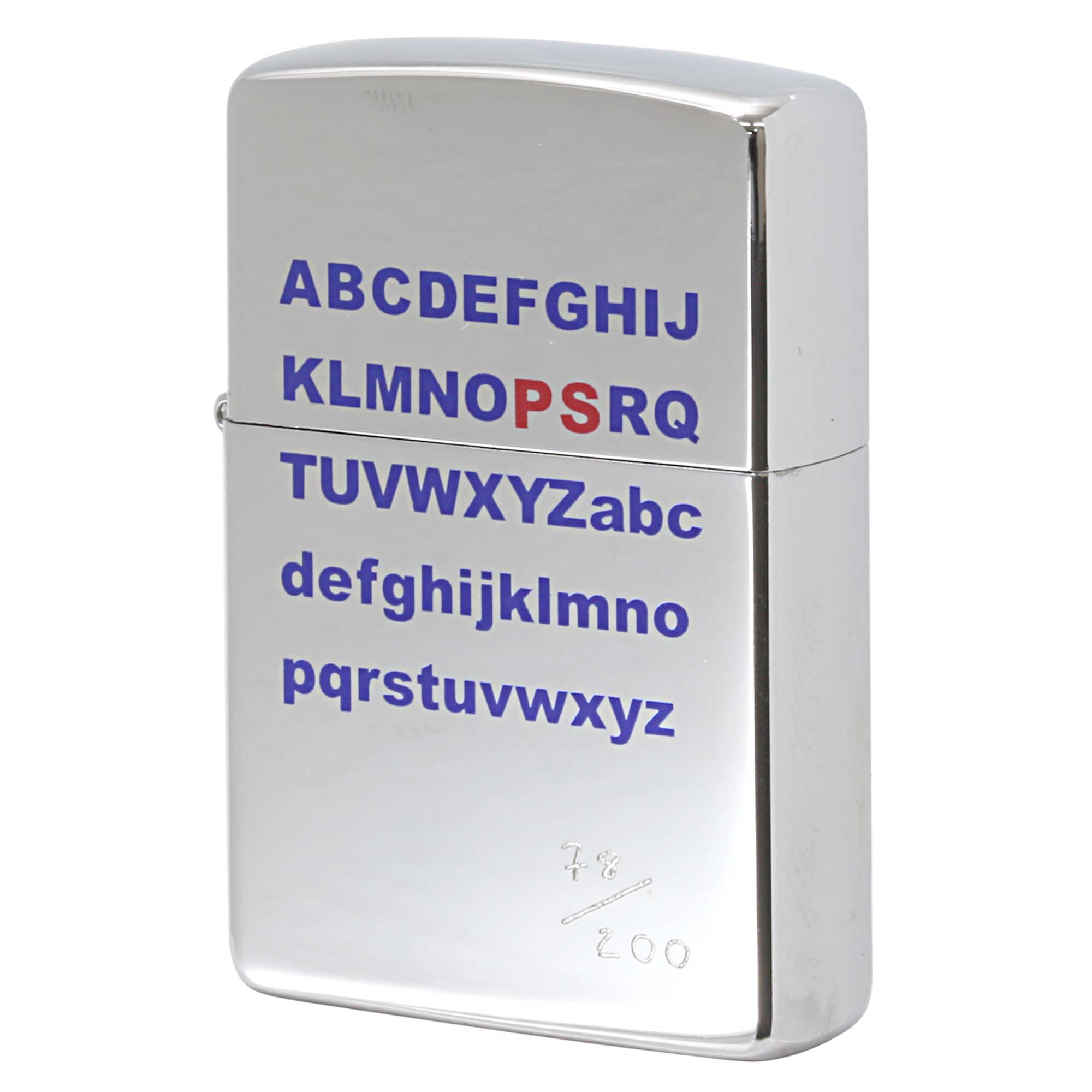 絶版/ヴィンテージ Zippo ジッポー 【中古】 1997年製造ZIPPO Paul Smith ポール・スミス アルファベット ABC シリアル番号78