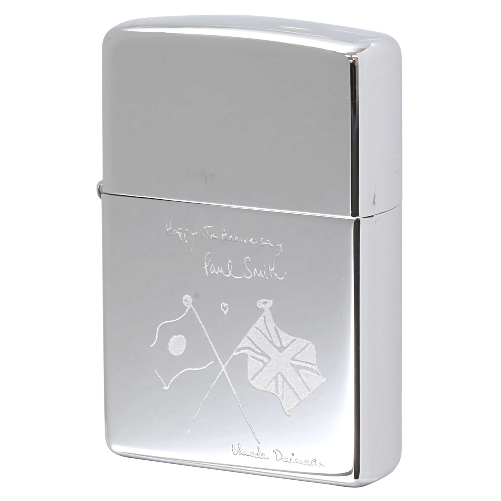 絶版/ヴィンテージ Zippo ジッポー 【中古】 1997年製造ZIPPO Paul Smith 日本＆英国旗 梅田大丸 記念モデル