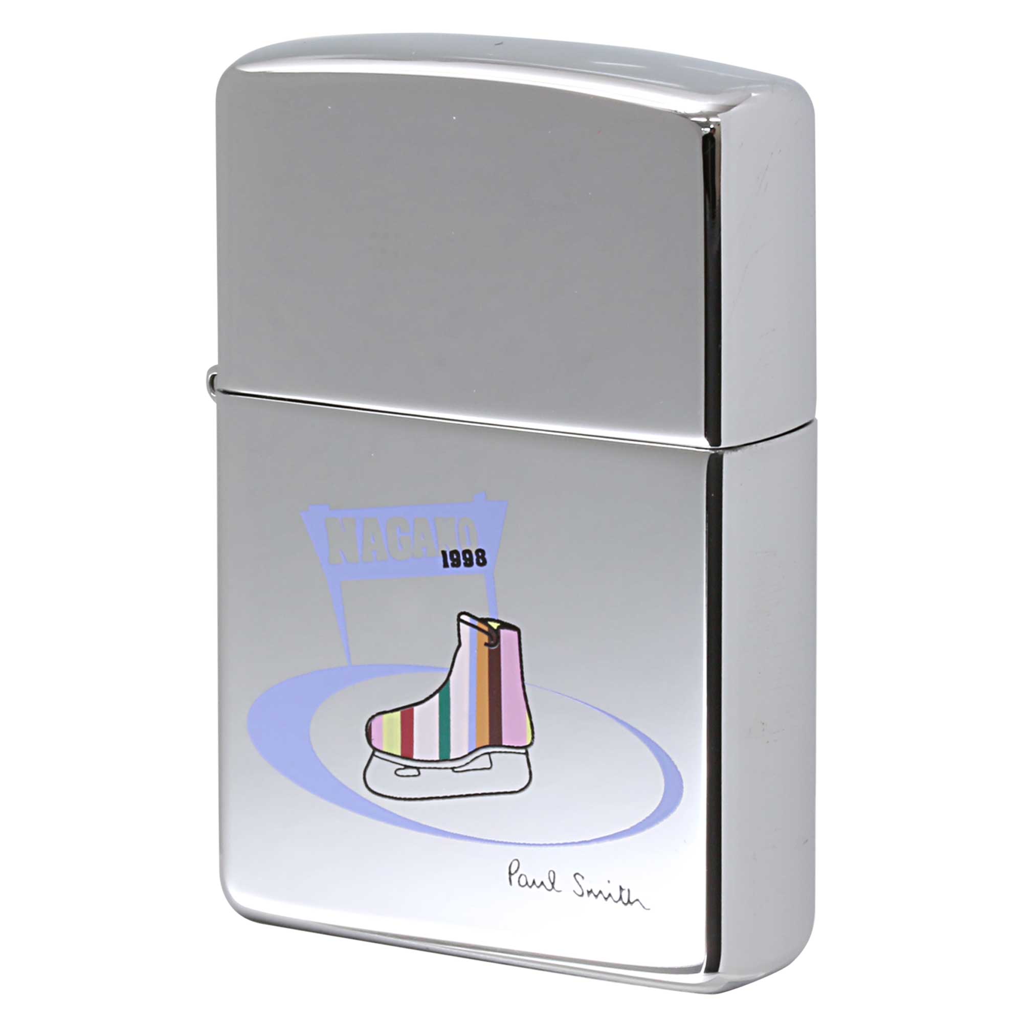 絶版/ヴィンテージ Zippo ジッポー 【中古】 1997年製造ZIPPO Paul Smith 1998年 長野オリンピック記念 スケート