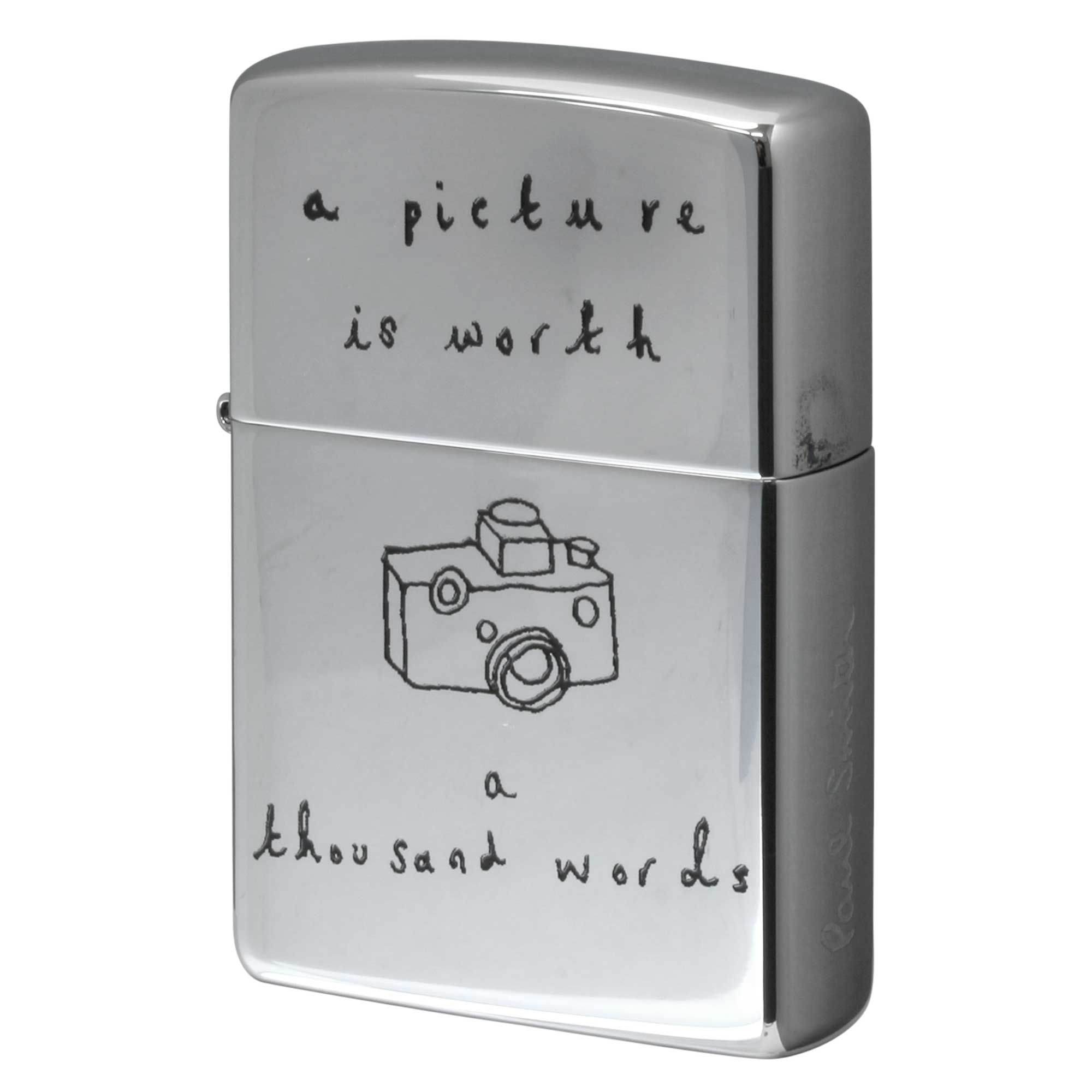 絶版/ヴィンテージ Zippo ジッポー 【中古】 2009年製造ZIPPO Paul Smith CAMERA カメラ #250 ハイポリシュクローム