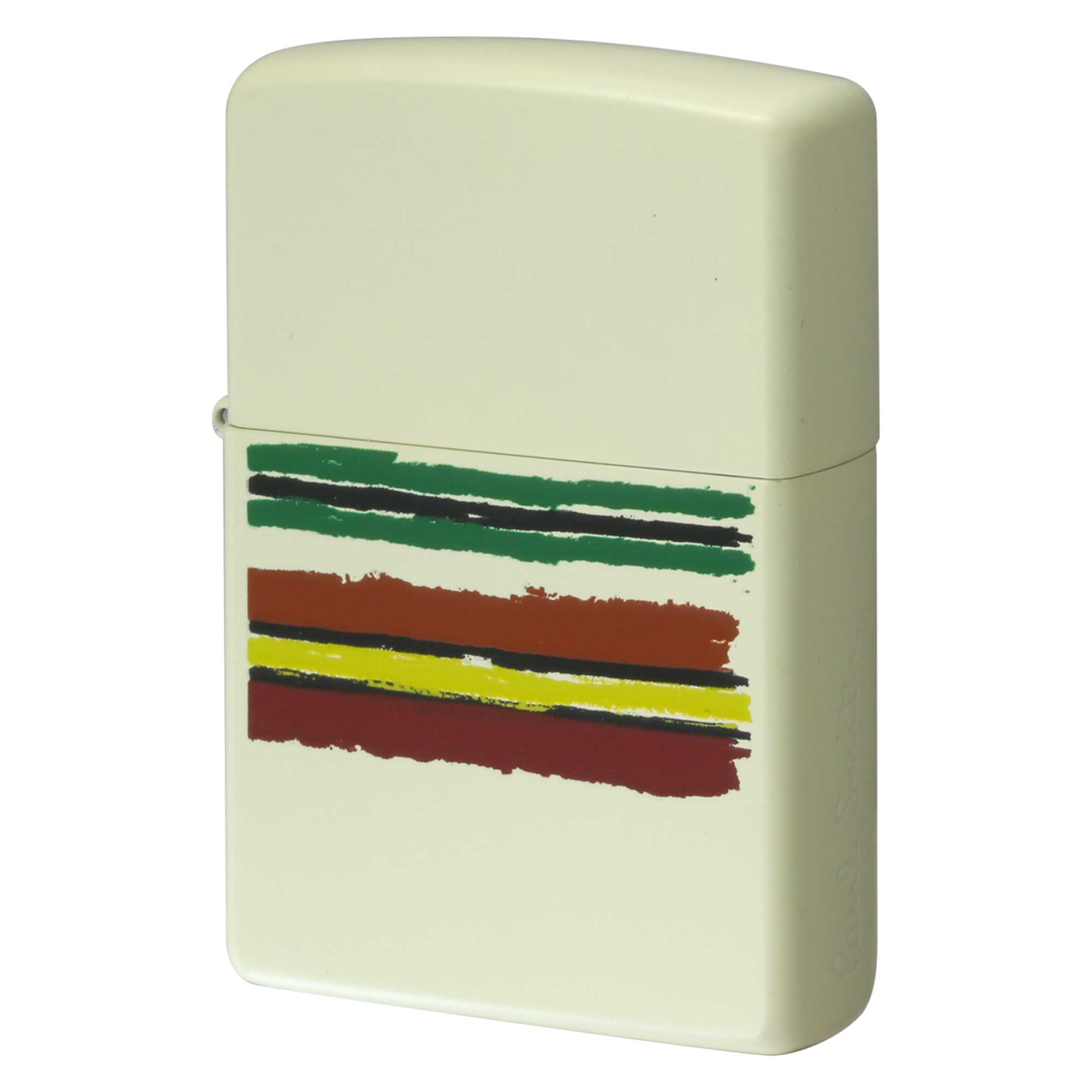 絶版/ヴィンテージ Zippo ジッポー 【中古】 2007年製造ZIPPO Paul Smith クリームマット 4カラーライン プリント