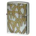 絶版/ヴィンテージ Zippo ジッポー 【中古】 2008年製造Paul Smith Random Heart ランダムハート