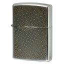 絶版/ヴィンテージ Zippo ジッポー 【中古】 2003年製造Paul Smith 縞鋼板柄 逆エッチング 凸金