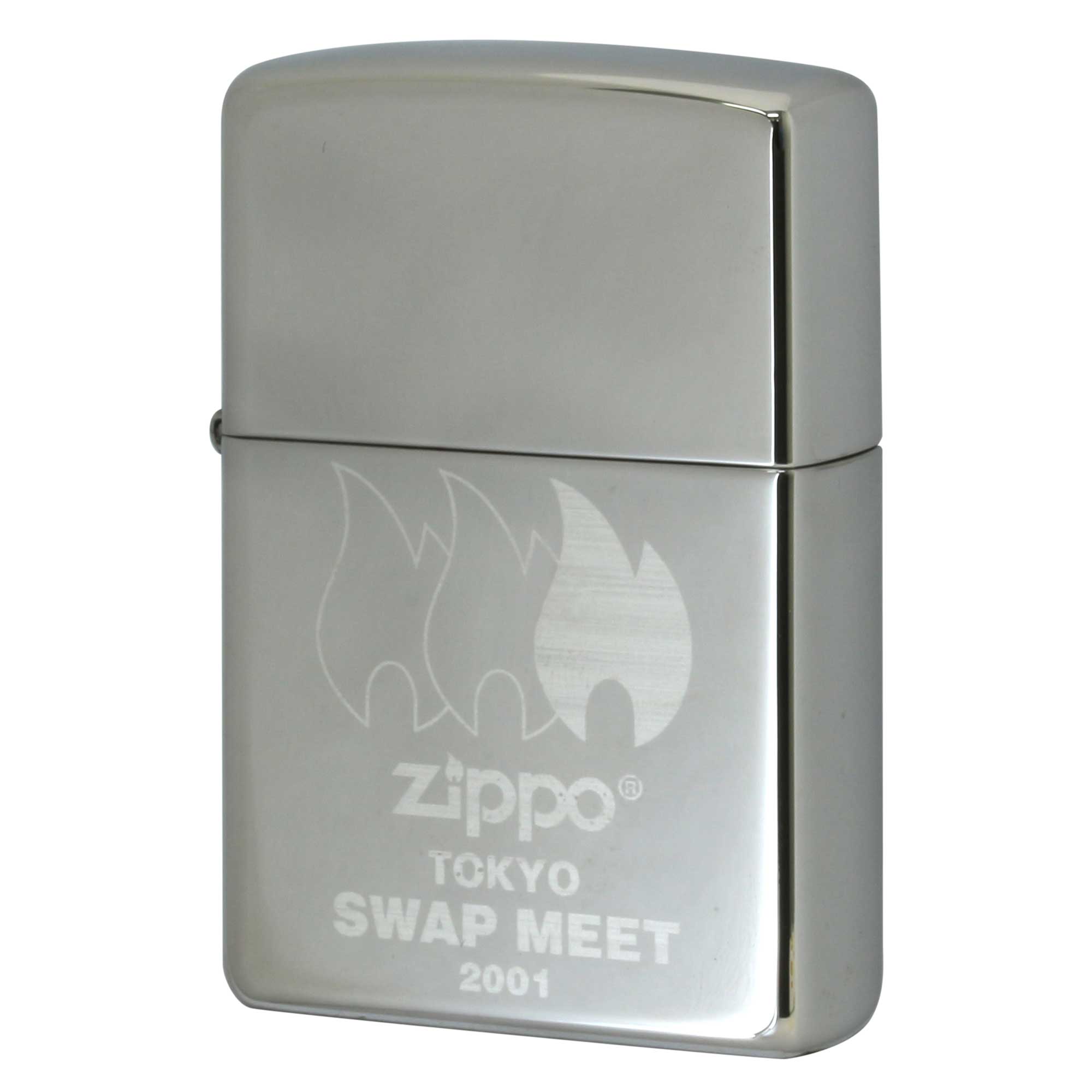 2001年に東京で行われたZIPPO・スワップミートを記念して作られたZippoライターです。スワップミートはZIPPOファンが集うお祭り的なイベント。スワップミートは「交換会」という意味です。ZIPPOアメリカ本社のあるブラッドフォードで...