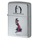 絶版/ヴィンテージ Zippo ジッポー 【中古】 2003年製造ZIPPO Paul Smith Two Island one heart イギリス＆日本