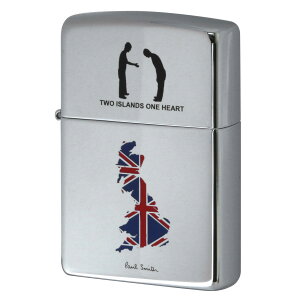 絶版/ヴィンテージ Zippo ジッポー 【中古】 2003年製造ZIPPO Paul Smith Two Island one heart イギリス&日本