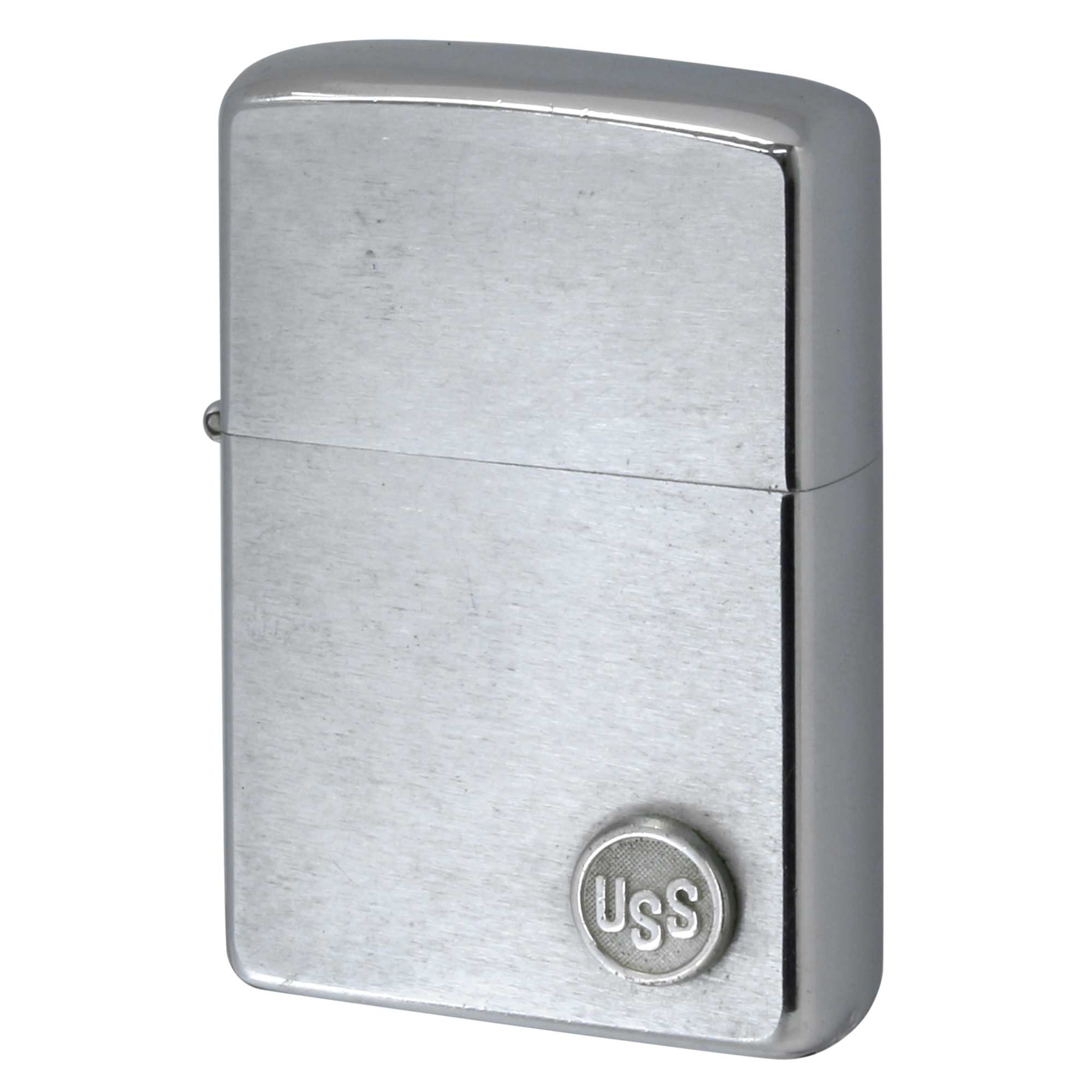 絶版/ヴィンテージ Zippo ジッポー 【中古】 1976年製造U.S.S USスチール メタル貼り