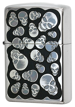 Zippo ジッポー 特殊加工 Random Skull Wood RSW-A zippo ジッポ ライター オプション購入で名入れ可