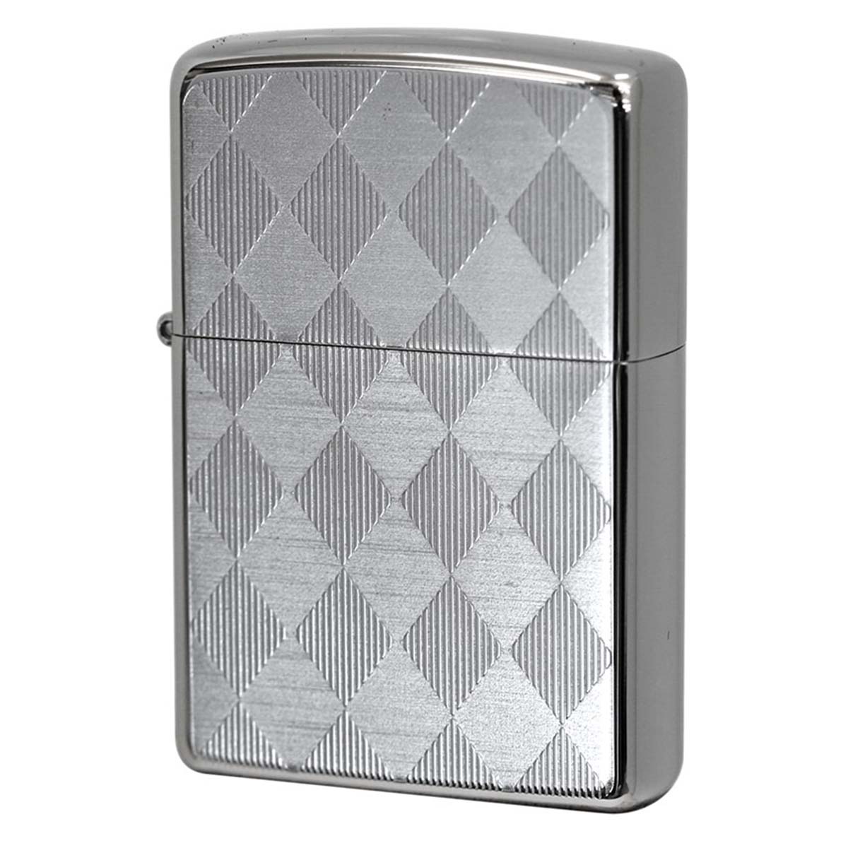 Zippo ジッポー アーガイル柄 シルバー チタンコーティング Titanium Coating Series Ti-S-A(B) プレゼント 贈り物 女性 ...