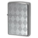 Zippo ジッポー アーガイル柄 シルバー チタンコーティング Titanium Coating Series Ti-S-A(B) プレゼント 贈り物 女性 ...
