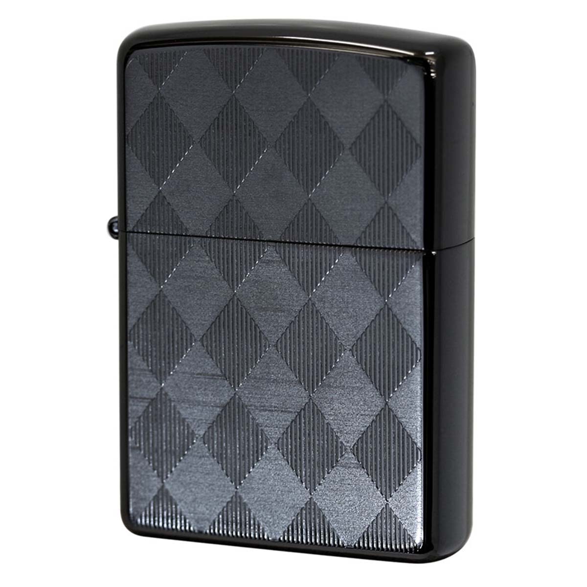 Zippo ジッポー アーガイル柄 ブラック チタンコーティング Titanium Coating Series Ti-BK-A(D) プレゼント 贈り物 女性...