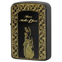 Zippo ジッポー 1941レプリカ マリア 聖母 ブラックニッケル 金サシ Maria BNG プレゼント 贈り物 男性 女性 かっこいい オプション購入で名入れ可