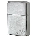 Zippo ジッポー イニシャル アルファベット レーザー US加工 A プレゼント 贈り物 男性 女性 シンプル オプション購入で名入れ可 メール便可