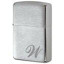 Zippo ジッポー イニシャル アルファベット レーザー US加工 W プレゼント 贈り物 男性 女性 シンプル オプション購入で名入れ可 メール便可