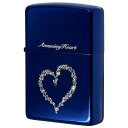 Zippo ジッポー アメージングハート スワロフスキー ブルー Amazing Heart BL プレゼント 贈り物 男性 女性 オプション購入で名入れ可 メール便可