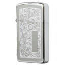 Zippo ジッポー スリム ベネチアン アラベスク 唐草 Venetian Slim 鏡面 ポリッシュ クローム 1652 プレゼント 贈り物 男性 女性 シンプル USAモデル オプション購入で名入れ可 メール便可