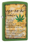 Zippo ジッポー USモデル Counter Culture Cannabis Description 49119 zippo ジッポ ライター オプション購入で名入れ可 メール便可