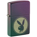 PLAYBOYジッポ Zippo ジッポー USモデル キャラクター PLAYBOY Iridescent ロゴデザイン 48380 zippo ジッポ ライター オプション購入で名入れ可 メール便可