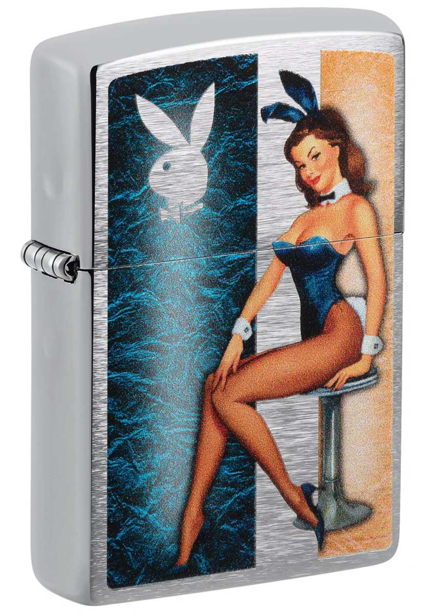 PLAYBOYジッポ Zippo ジッポー USモデル キャラクター PLAYBOY bunny pinup poses gracefully 48374 zippo ジッポ ライター オプション購入で名入れ可 メール便可