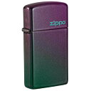 Zippo ジッポー スリム 玉虫色 イリデッセント ジッポ ロゴ Slim Iridescent Zippo Logo 49267ZL プレゼント 贈り物 男性 女性 シンプル USAモデル オプション購入で名入れ可 メール便可